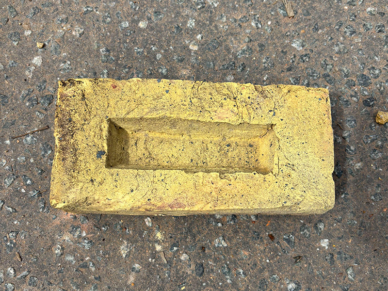 Imitation Imperial yellow stock bricks with coal spotting and overburns