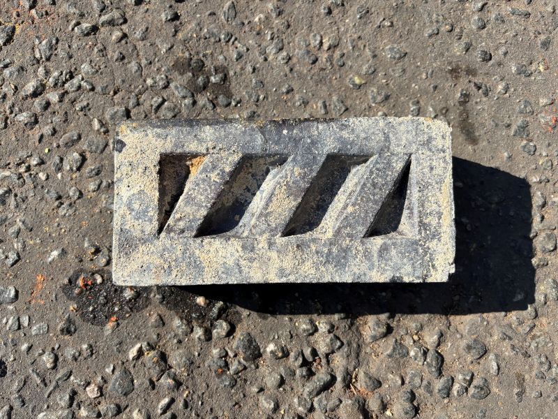 Staffordshire Blue Engineering Bricks with distinctive dark blue-black colour
